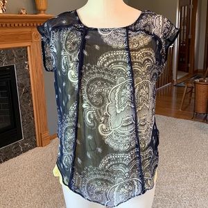 A.N.A. A New Approach Top with Cap Sleeves , Size Medium